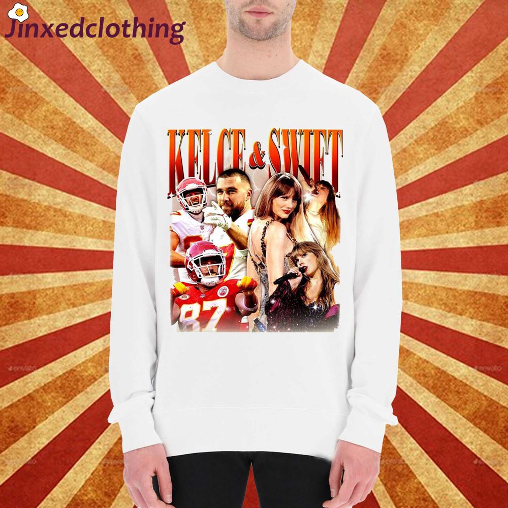 Travis Kelce And Taylor Swift Shirt Kansas Football T-shirt 